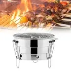 Barbecue , Barbecue Grill, Folding Non Multifunctional Round Mini BBQ, BBQ