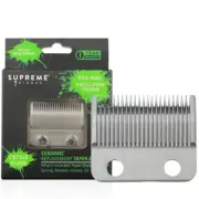 Supreme Trimmer Replacement Taper Blade CBT818 | for Clippers | Ceramic Silver