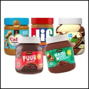 2 till 5 jar Peanut butter / chocolate spread Jif, Nutella, Calve, Jumbo, Duyvis