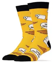 Yam Not Poop Crew Socks - MENS - (Size 6-12) By OOOH YEAH