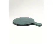 Hammered Glass Round Serving Board 28x20cm - Blue