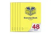 5x Spirax 70 GSM 48 Pages A4 8mm Ruled No.100 Exercise Book School Notebook