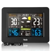 FanJu FJ3365 Weather Station Radio Wave Clock RF Wireless Weather Clock Calendar