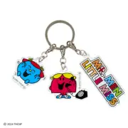 Sanrio Mr.Men Little Miss 3-piece Acrylic Keychain Giggles & Chatterbox JP LTD