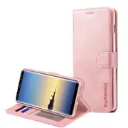 For Samsung Galaxy Note 8 Case, SupRShield Wallet Leather Flip Magnetic Stand Case Cover (Rose Gold)