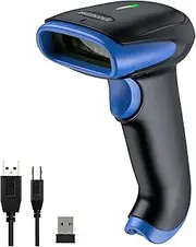 Symcode Wireless Bluetooth Barcode Scanner,3-in-1 Bluetooth & USB Wired & 2.4G Wireless Barcode Reader Scanner 2D 1D QR Code Automatic Fast Precise Bar Code Scanner for Phone Laptop Tablet