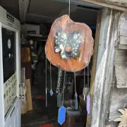 Live Edge Epoxy Wind Chime Handmade One Of A Kind