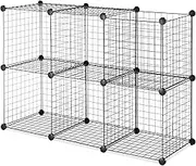 Whitmor Storage Cubes S/6, Black Wire