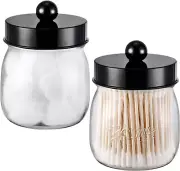 Farmhouse Decor Apothecary Jar Set,Mason Jar Bathroom Vanity Storage Organizer C