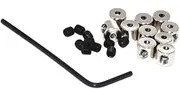 [WOONEKY] 50pcs Hat Pin Hat Accessories Lapel Pin Wrenches Pin Lock Pin Locks Silver Locking Clasp Pin Backs Set Pin Keepers Retainer Badge Collar Pin Special Fastener Jewelry Accessories