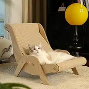 Jute Cat Scratching Sofa Bed Extra Large Scratch Proof Lounge Chair for Cats with Sisal Scratching Post Durable Cat Furniture Pet Resting Spot
