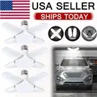 3Pcs E27 LED Garage Light Bulb 28W Deformable Ceiling Lights Workshop Lamp White