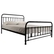 Akira Double Metal Bed - Black