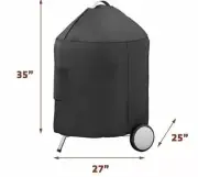 Grill Cover for 30" Round Premium Charcoal BBQ Cover Fits Weber 7150