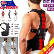 S-XXXL Posture Corrector Clavicle Shoulder Brace Lower Back Support Magnetic NEW