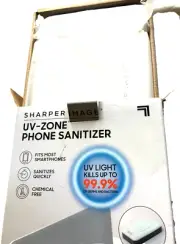 SHARPER IMAGE UV-ZONE PHONE SANITIZER New in Box