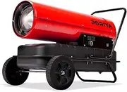 PORIYA 38KW Industrial Space Heater Diesel Air Forced Blow Fan Portable Heater for Workshop, Warehouse