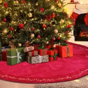72 Inch Velvet Christmas Tree Skirt Christmas Tree Skirt Gold Bronzing Christmas