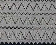 German Dresden Die-Cut Scrap Art Gold Foil Paper LARGE SCALLOPED Trim Border