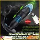 Thrusting Anal Plug Vibrator Cock Ring Prostate Massager Dildo Adult Men Sex Toy