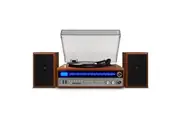 New Crosley 1975T Turntable Entertainment System Record Player CD Cassette Radio