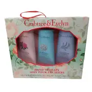 NIB CRABTREE & EVELYN Hand Therapy Gift Set 3.5 oz LaSource, Lavender, Rosewater