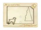 Brittany Spaniel plywood picture frame Art-Dog
