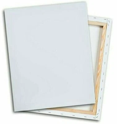 3pk 6"x8" White Cotton Stretched Art Canvases Canvas 1/2" Painting Acrylic Oil !