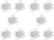 Binxind Model People Figures Scale 1:200 Pack of .1000pcs White Assorted Style