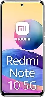 [Xiaomi] Redmi Note 10 Dual-SIM 64GB ROM + 4GB RAM (GSM Only | No CDMA) Factory Unlocked Android 5G Smartphone (Chrome Silver) - International Version