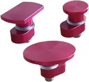 SQUDYO 3X Dent Removal Puller Tabs Aluminum Alloy Red Repair Parts Dent Repair Pull Tabs Car Body Dent Removal Pulling Tabs