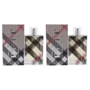 Burberry Brit For Her by Burberry for Women - 3.3 oz EDP Spray - Pack of 2