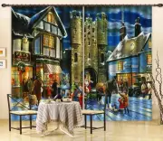 3D Castle Street Santa A611 Blockout Photo Curtain Fabric Window Kevin Walsh Amy