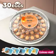 30 Egg Incubator Automatic Hatching Hatchery Hatcher Machine with Auto Turner