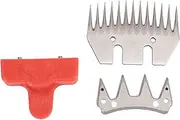 Replacement Goat Clipper Blades, Sheep Shears Professional Stainless Steel Shearing Blade for Sheep Alpacas Goats 13 Straight Teeth 4 Teeth with Advanced Coating