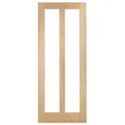 Corinthian 2040 x 620 x 35mm Internal Door White Oak Moda Clear Glass AMODG16