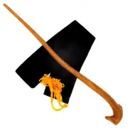 13" Stallion Death Eater Hand Carved Almond Wood Magic Wizards Wand w/ Free Bag