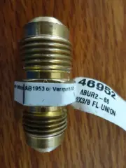 1/2" Flare x 3/8" Flare Male Brass REDUCING UNION Coupling Connector Adapter