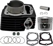 Motorcycle Styling 62mm Motorcycle Cylinder Kit Set for Haojue for Suzuki HJ150-7 HJ150-23A HJ150-8 HJ150 HJ 150 HJ150-6-6A-6C-6E Parts(Black)