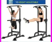 Pull Up Tower Chin Up Pull Up Bar Push Knee Raise Gym Station BEST VALUE