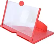 SHINEOFI Mobile Phone Screen Magnifier Radiation Video Amplifier Stand Holder for Movies Compact and Lightweight Design for Elders and Easy to Carry Red