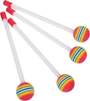Abaodam 4Pcs Percussion Drumsticks for Safe Material Musical Instrument Accessory for Drumming Practice and Performances