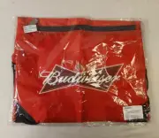 Budweiser Beer Promo Carry Bag Pouch Zipper And Pull String Red New