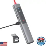 Metallic Presentation Clicker Presenter Remote - Rechargeable Wireless Presen
