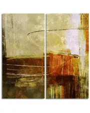 Ready2HangArt Bueno Exchange XXXIX 2 Piece Wrapped Canvas Wall Art Set