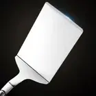 Stainless Steel BBQ Plate Grill Scraper Pancake Spatula With Wood Hand$f