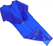 [WOONEKY] Long Sleeve Blouse Apron Slaughterhouse Work Industrial Protective Clothing Unisex Work Clothing Lab Gown Protective Work Clothing Heavy-duty Work Lab Coats Lab Jacket Blue Pvc