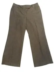 NWT $89.99 Ann Taylor Sz 12 Signature Trouser Pants Slacks Boot Cut Flat Front