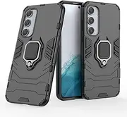 Case for Samsung Galaxy A35,Hybrid Heavy Duty Protection Shockproof Defender Kickstand Armor Case Cover,Black