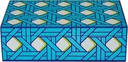 Jonathan Adler Medium Basketweave Lacquer Box